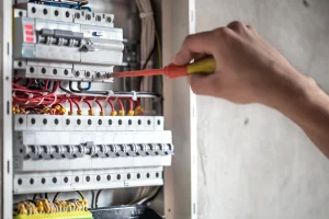 Electrician working